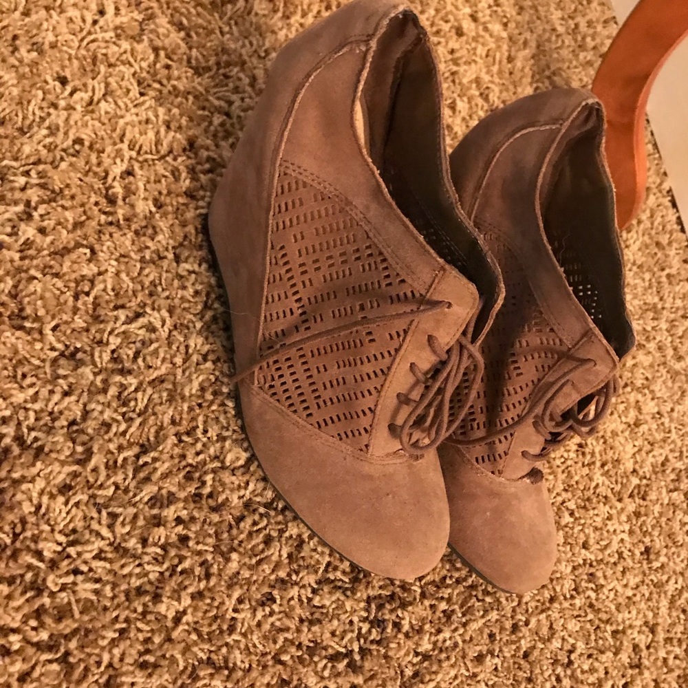Brown booties